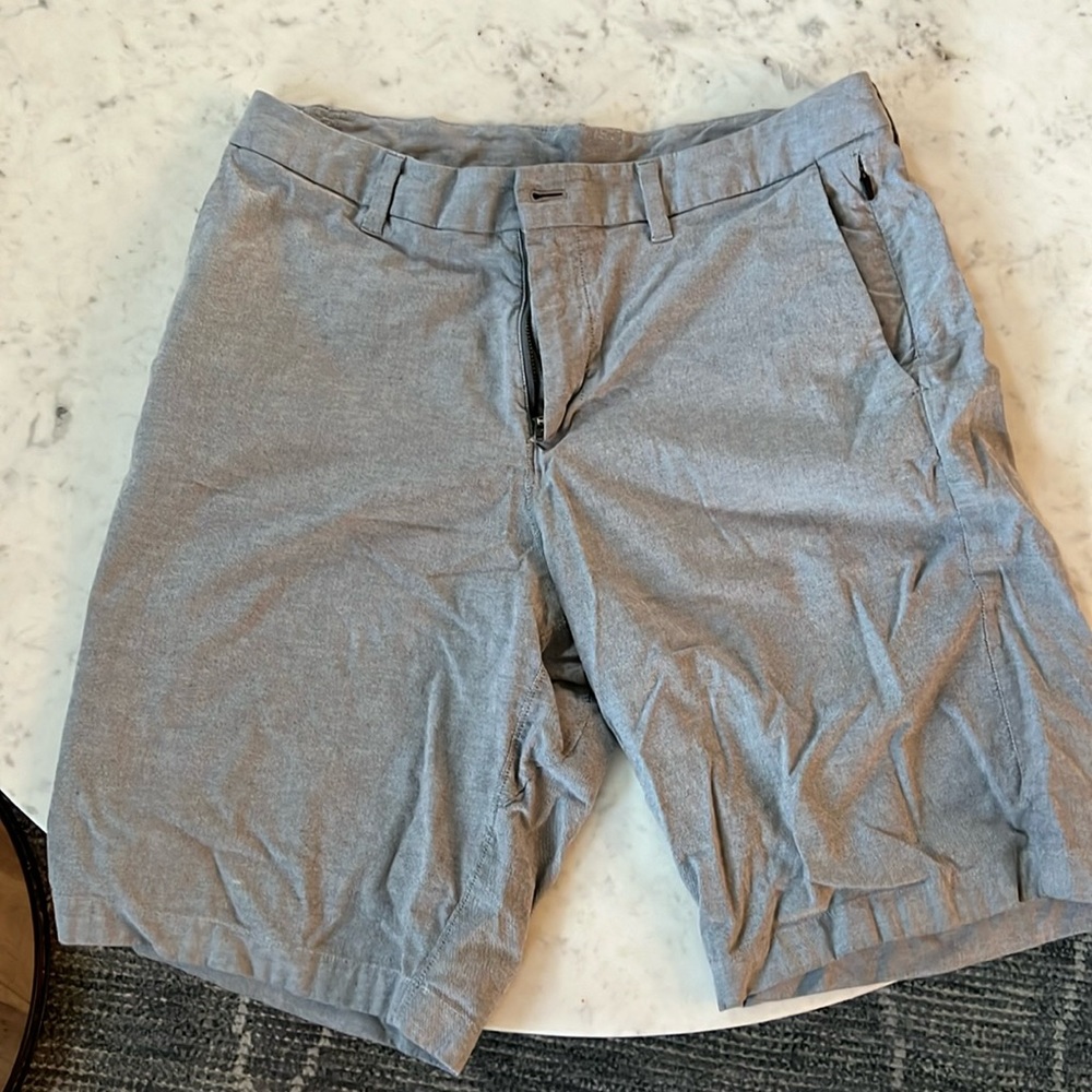 lululemon athletica Gray Flat Front Shorts